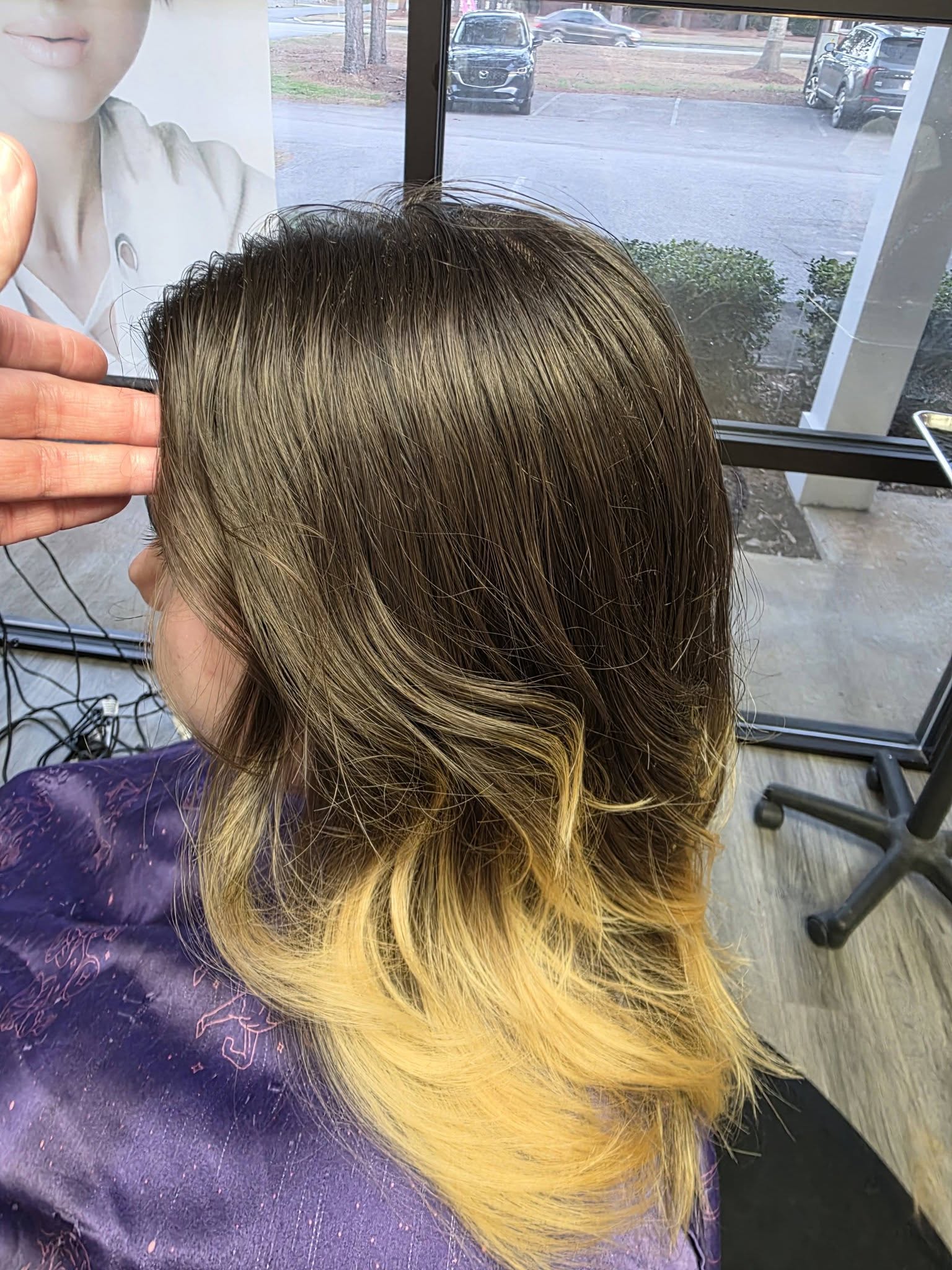 Hair color transformation at Beach Cuts Hair Salon Shallotte NC