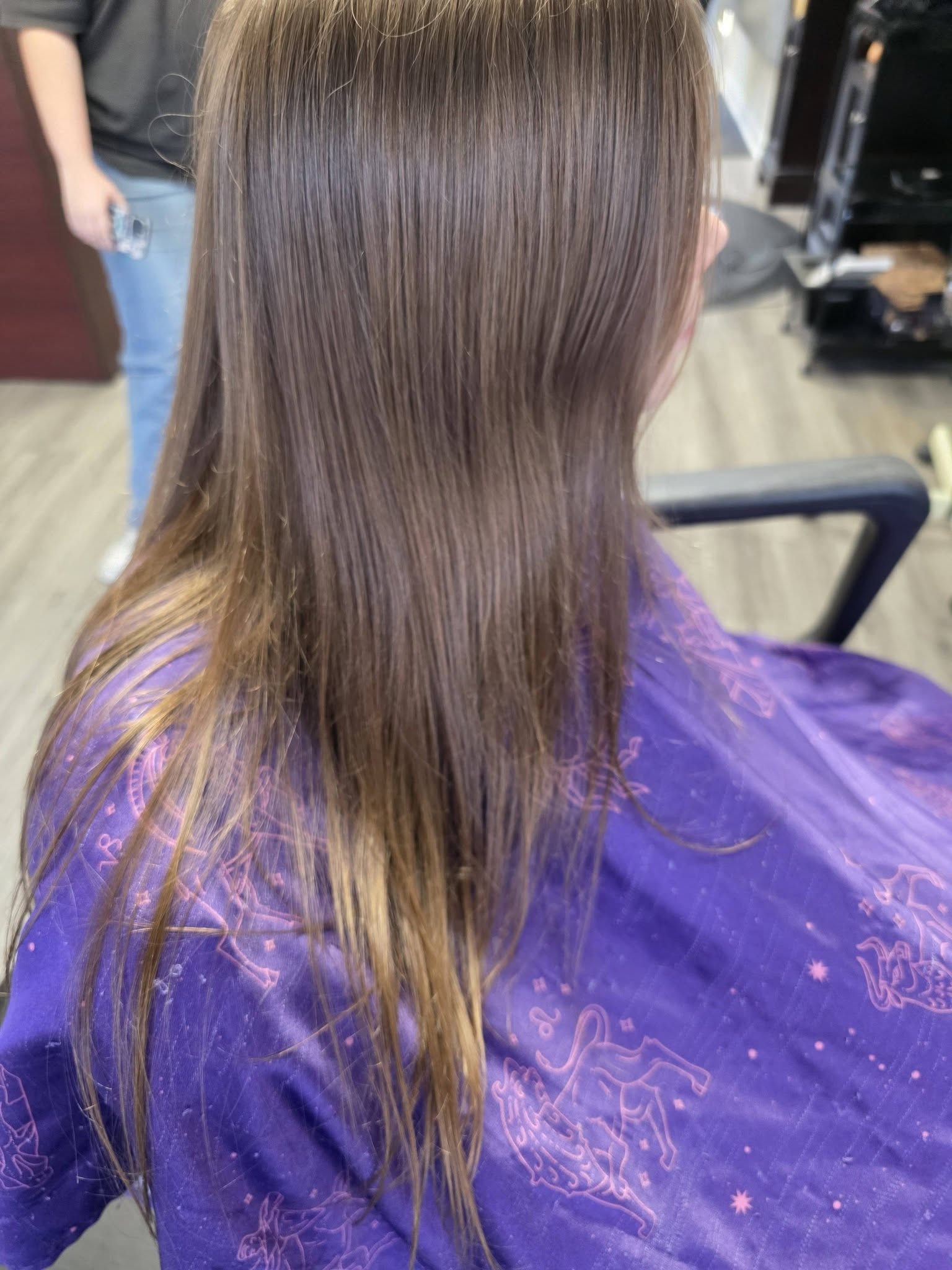 Blonde hair side view at Beach Cuts Hair Salon Shallotte NC