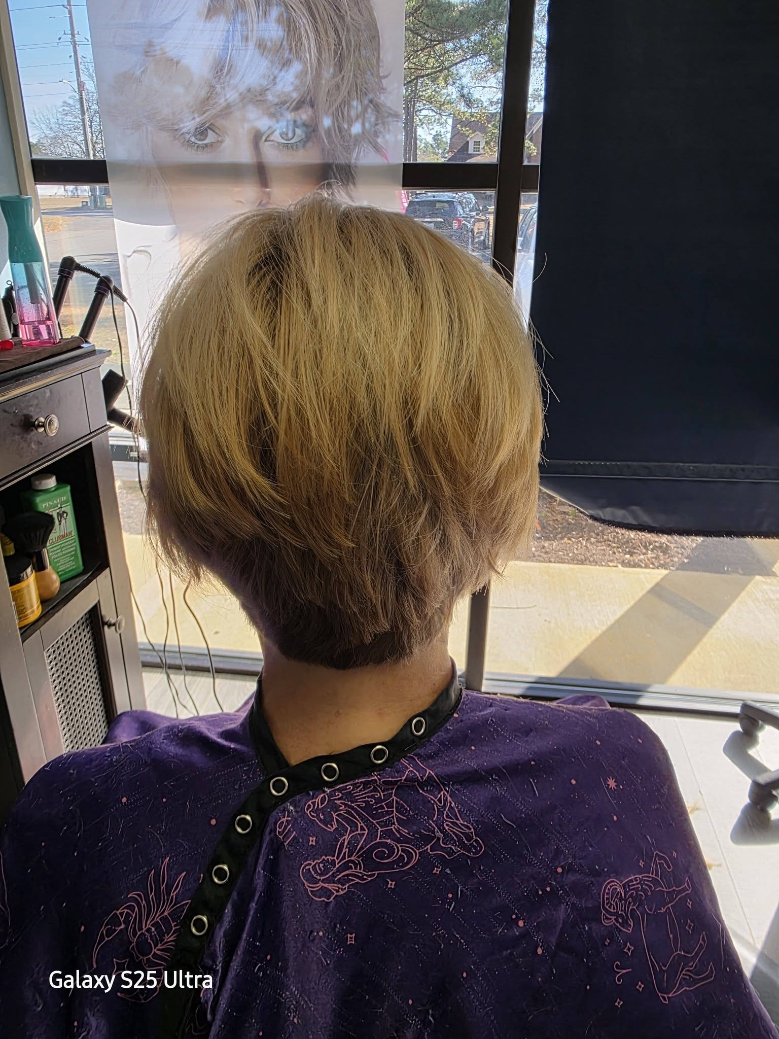 Before color removal at Beach Cuts Hair Salon Shallotte NC