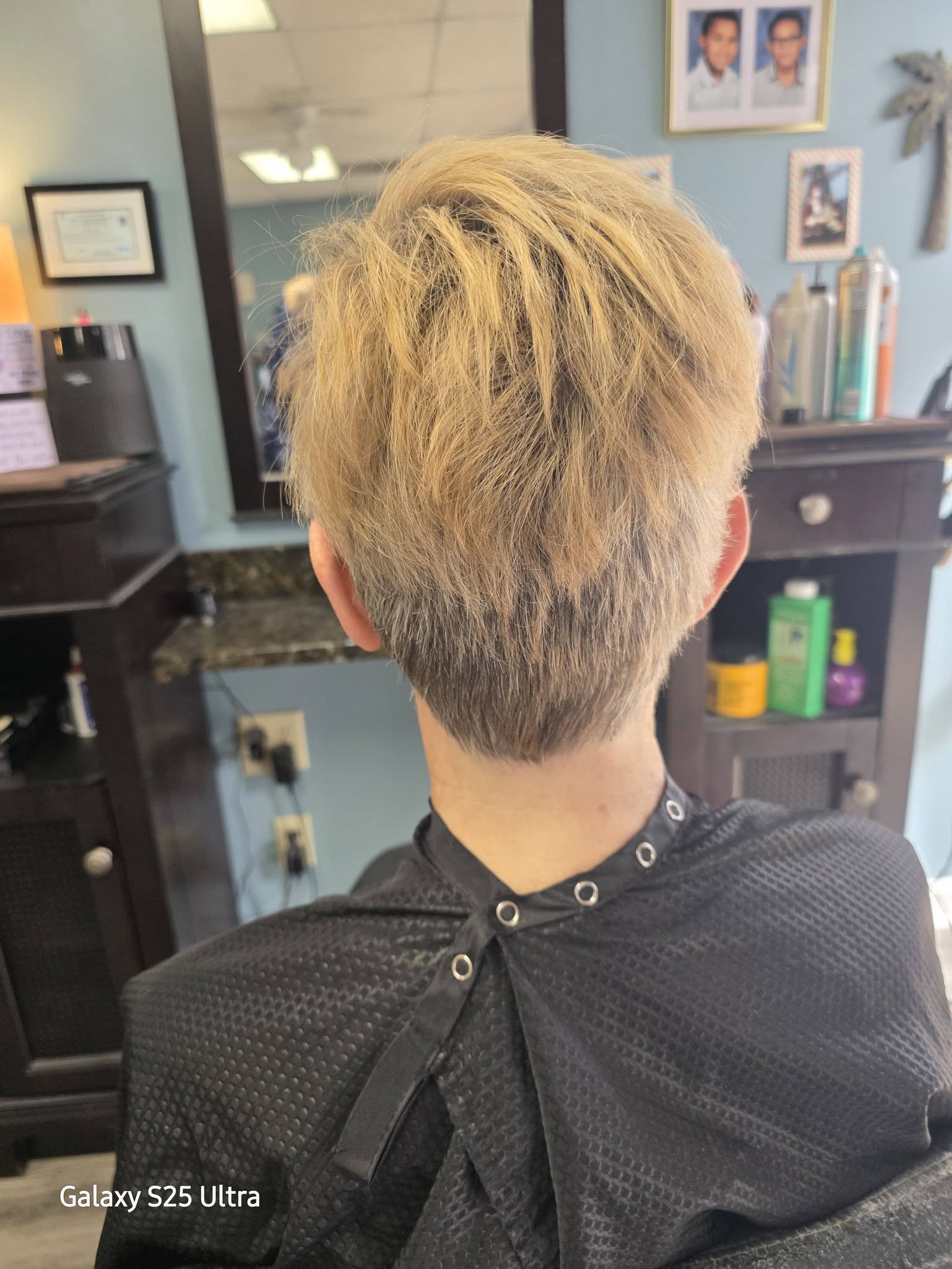Color transition progress at Beach Cuts Hair Salon Shallotte NC