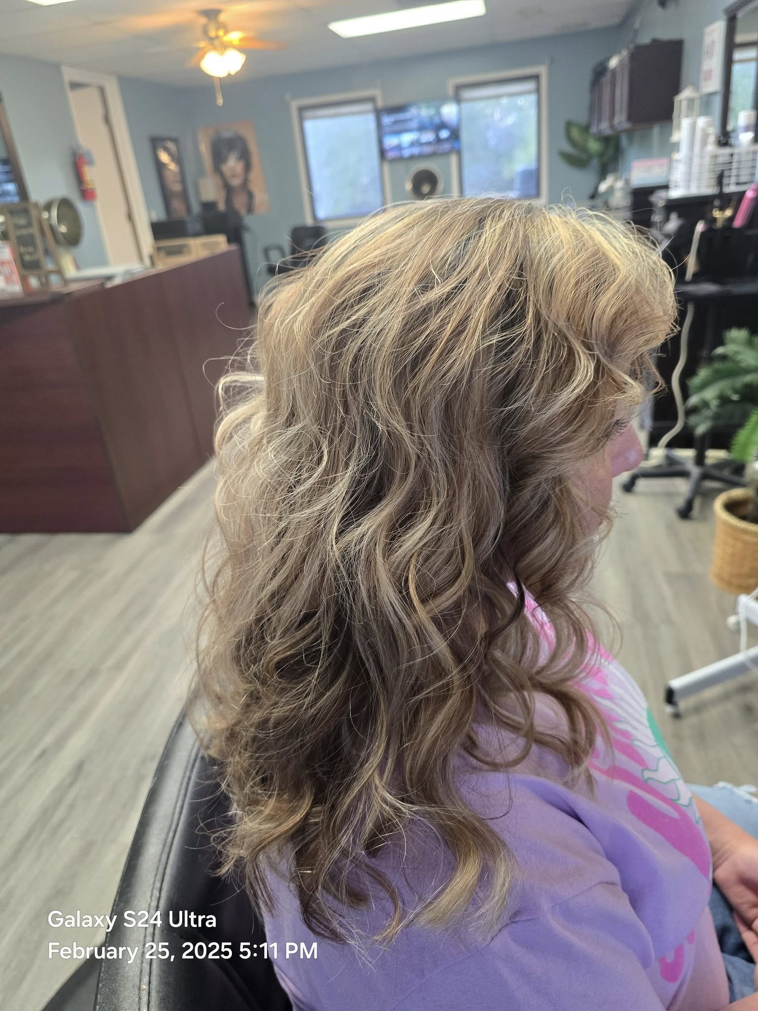 Highlights detail at Beach Cuts Hair Salon Shallotte NC