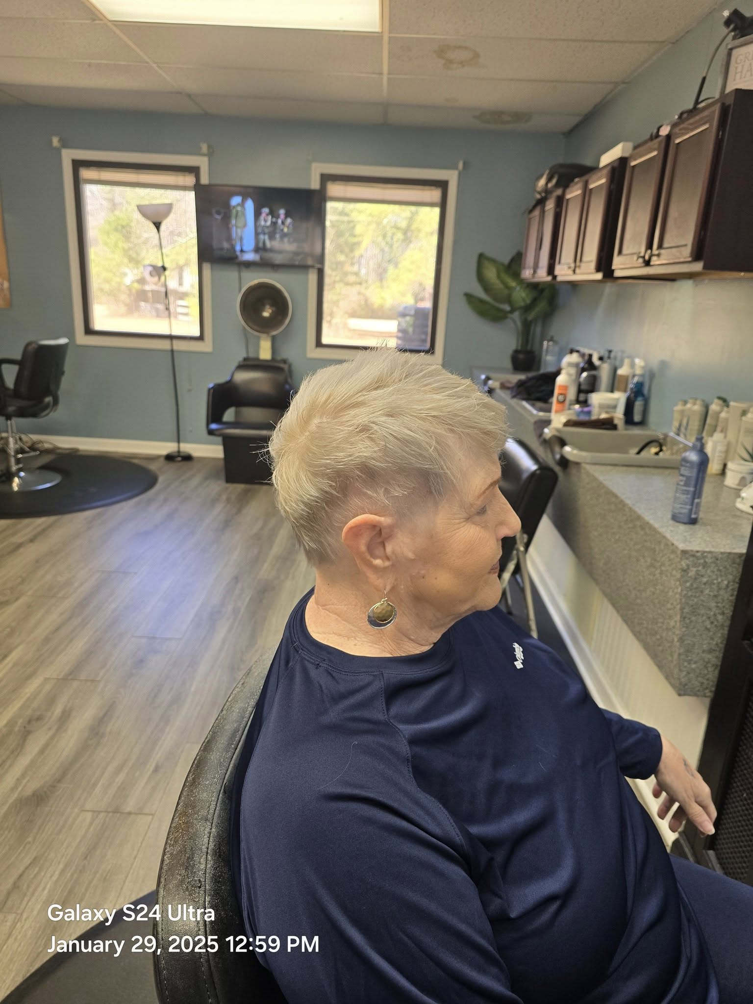 Pixie cut with clipper sides at Beach Cuts Hair Salon Shallotte NC